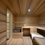 Bathhouse in chalet style, hi-tech, loft