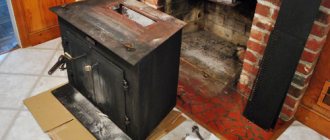 How to make a fireplace from a stove