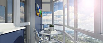 How to beautifully decorate a balcony with panoramic glazing
