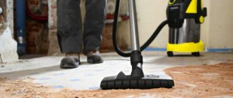 Why you shouldn’t use a regular vacuum cleaner to remove construction dust