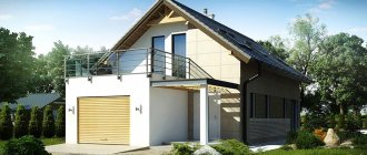 Проекты домов с мансардой и гаражом: различные вариации построек