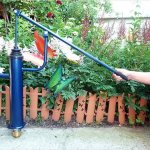 A hand pump has its positive and negative qualities.