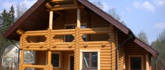 Схема-проект двухэтажного деревянного дома